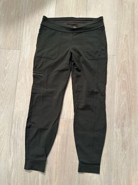 Athleta Black Cargo Track Joggers